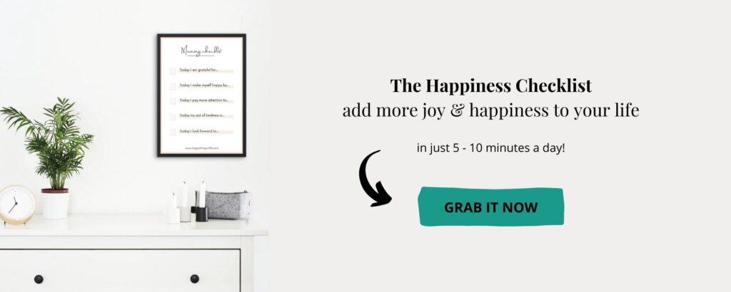 Happiness checklist - Happy Things In life